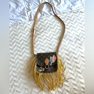 Louis Vuitton Saint Cloud Monogram PM Fringe Crossbody Customized